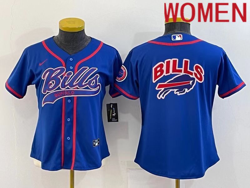 Cheap Women Buffalo Bills Blank Blue 2022 Nike Co branded NFL Jersey